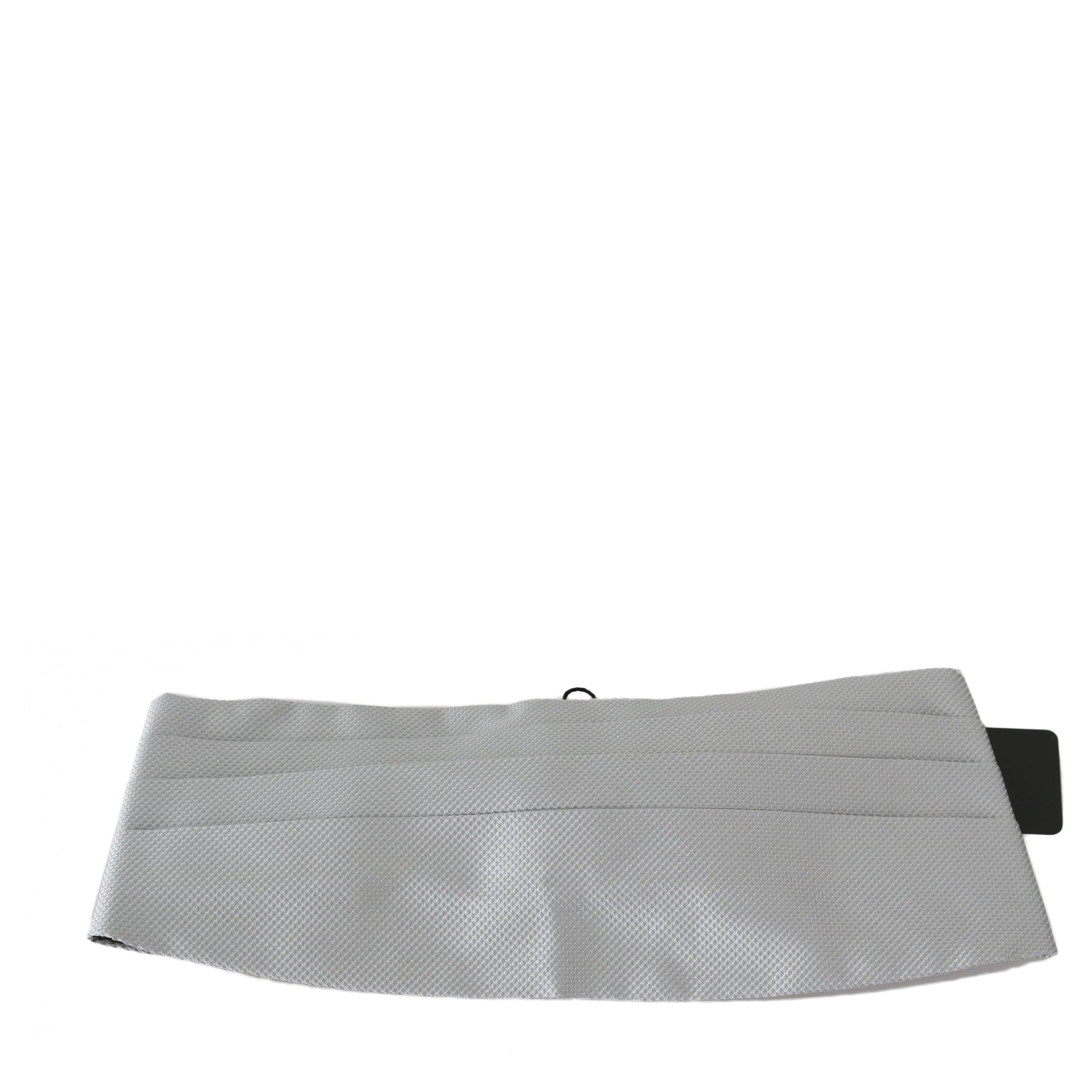 Gray Men Waist Belt 100% Silk Cummerbund