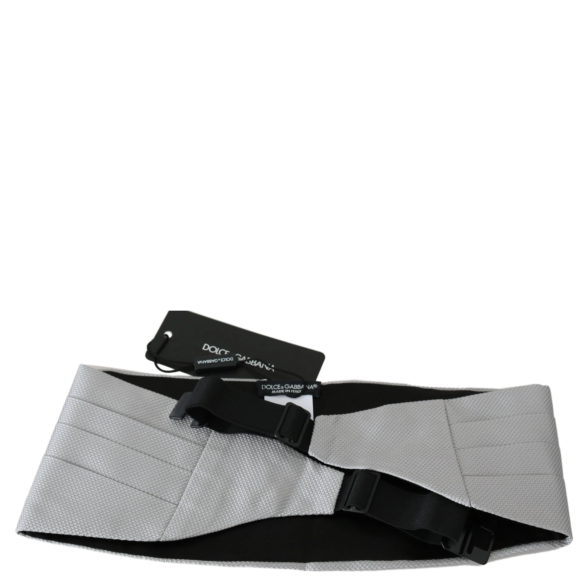 Gray Men Waist Belt 100% Silk Cummerbund