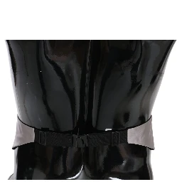 Gray Men Waist Belt 100% Silk Cummerbund