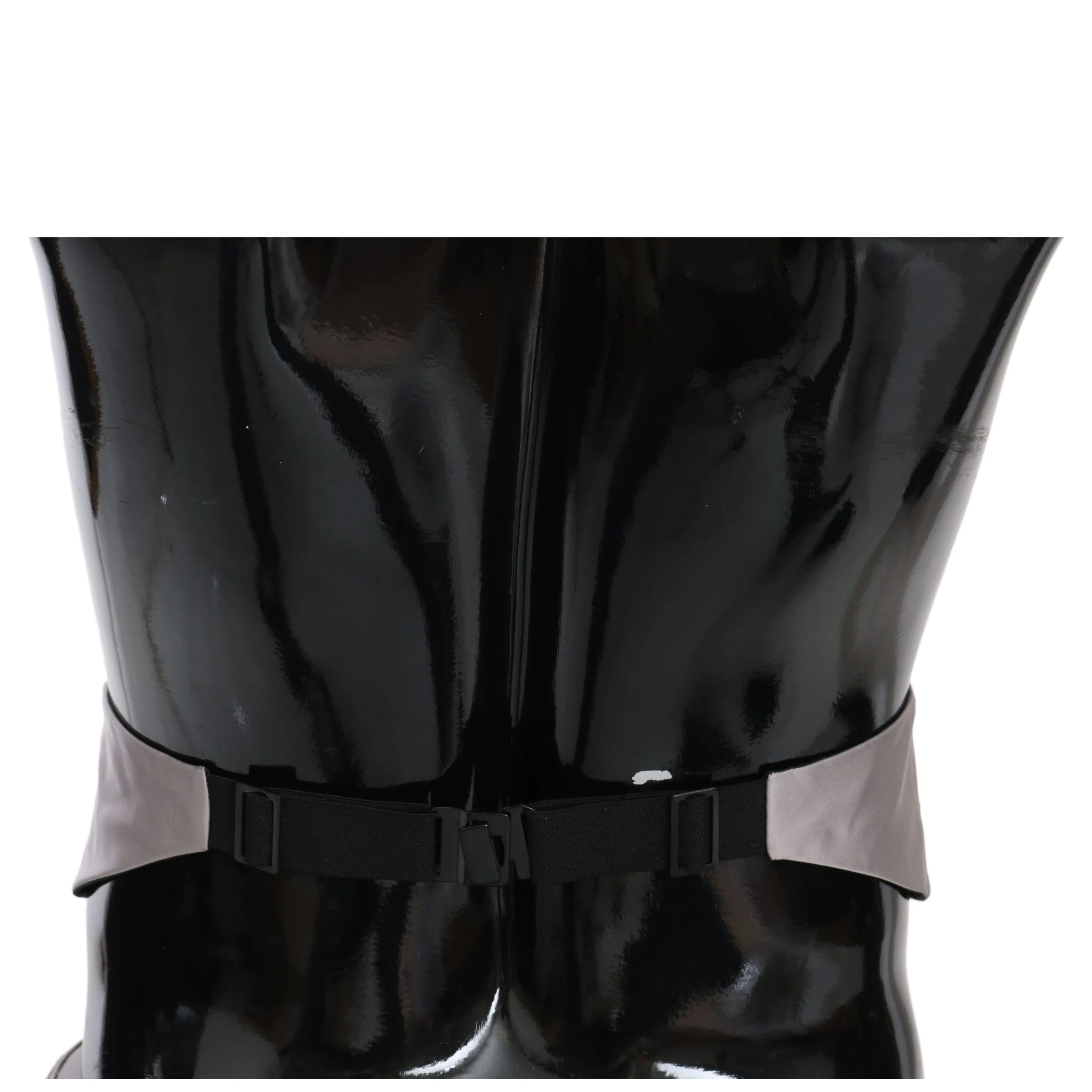 Gray Men Waist Belt 100% Silk Cummerbund