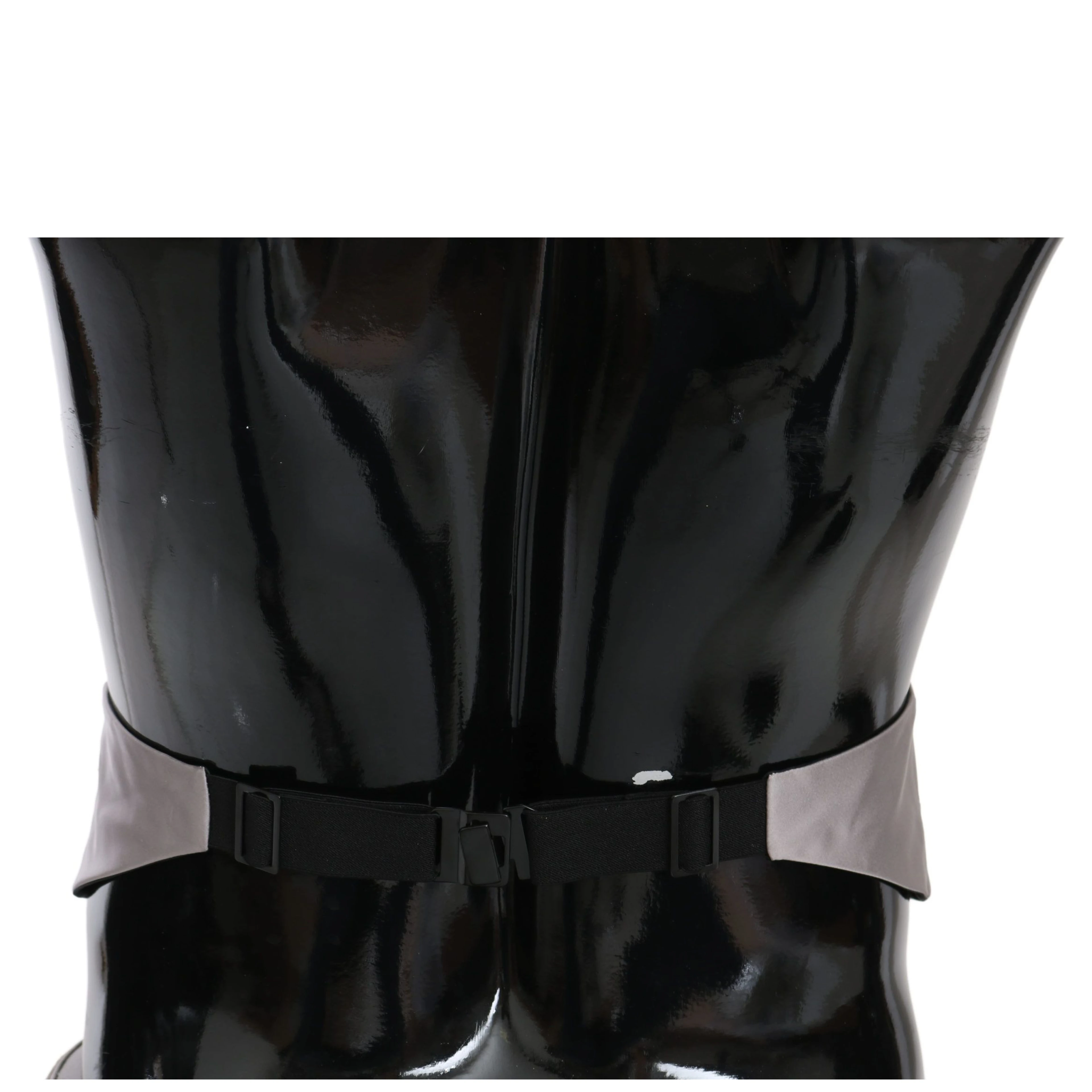 Gray Men Waist Belt 100% Silk Cummerbund