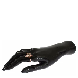 Womens Clear CZ Star 925 Silver Ring