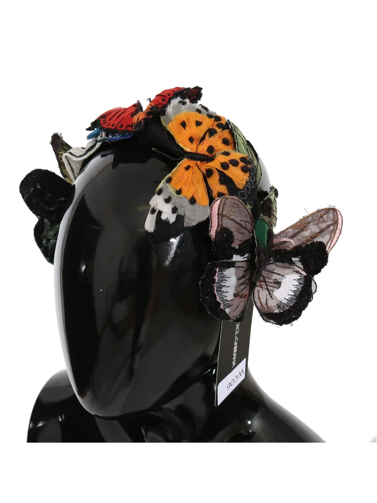 Tiara Floral Butterfly Sequin Diadem Headband alternative