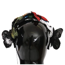 Tiara Floral Butterfly Sequin Diadem Headband