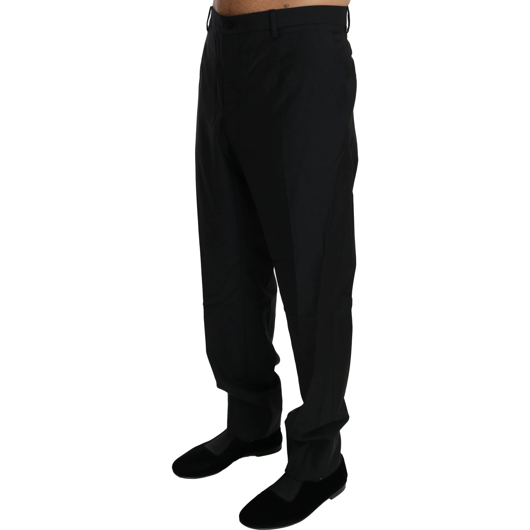 Black Dress Formal Trouser Men Wool Pants