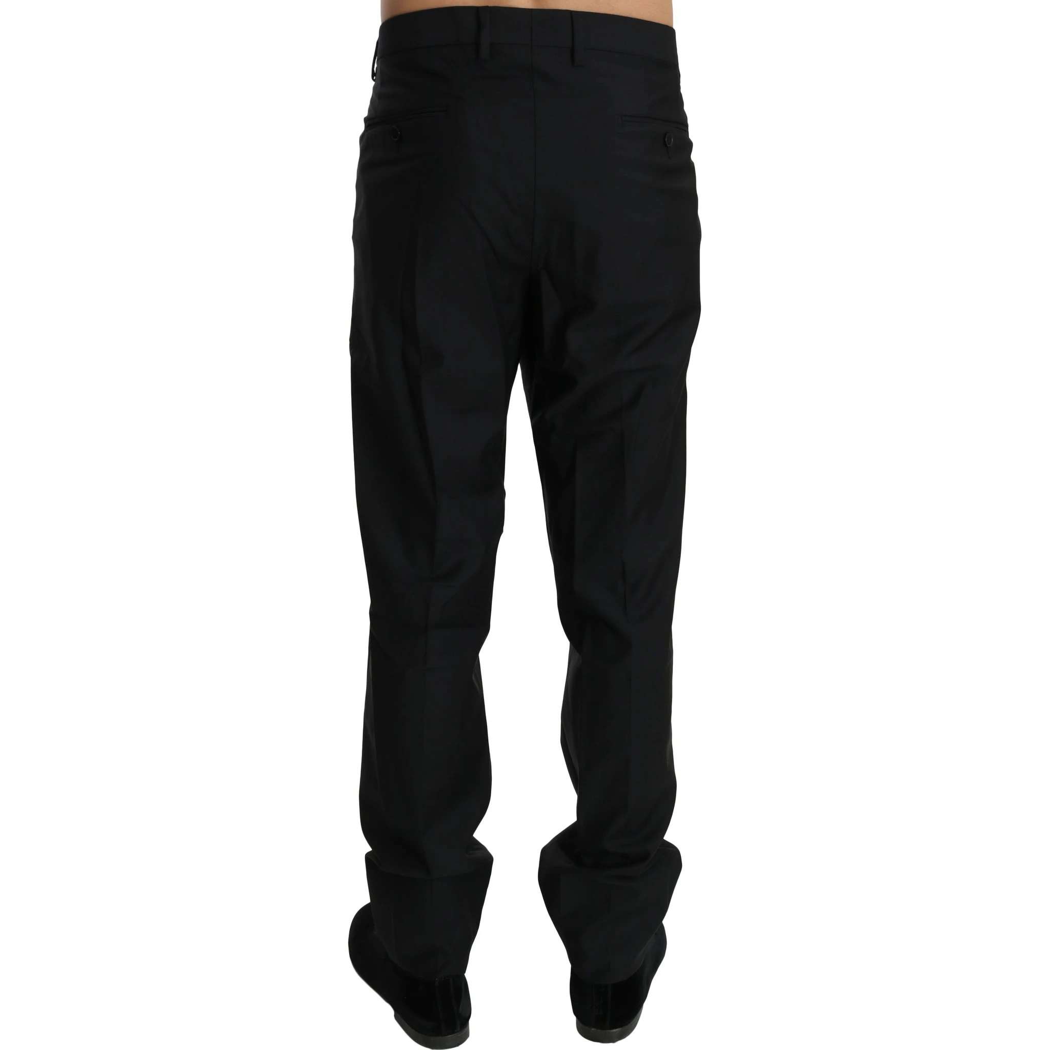Black Dress Formal Trouser Men Wool Pants