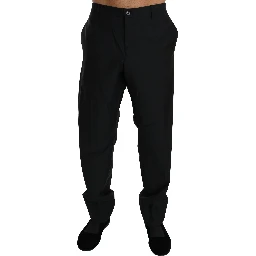Black Dress Formal Trouser Men Wool Pants