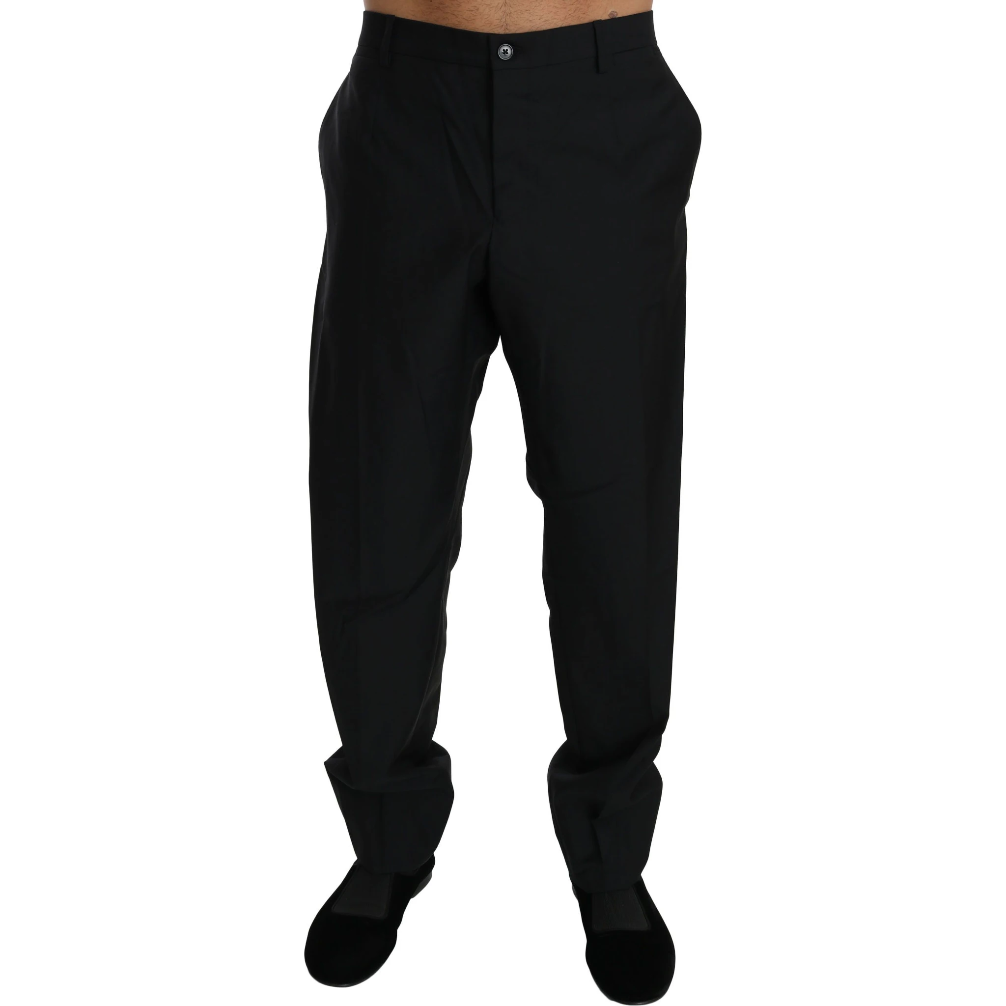 Black Dress Formal Trouser Men Wool Pants
