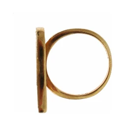 Womens Clear CZ Gold 925 Silver Authentic Ring