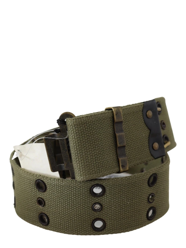 Green 100% Cotton Rustic Bronze Buckle Belt alternative