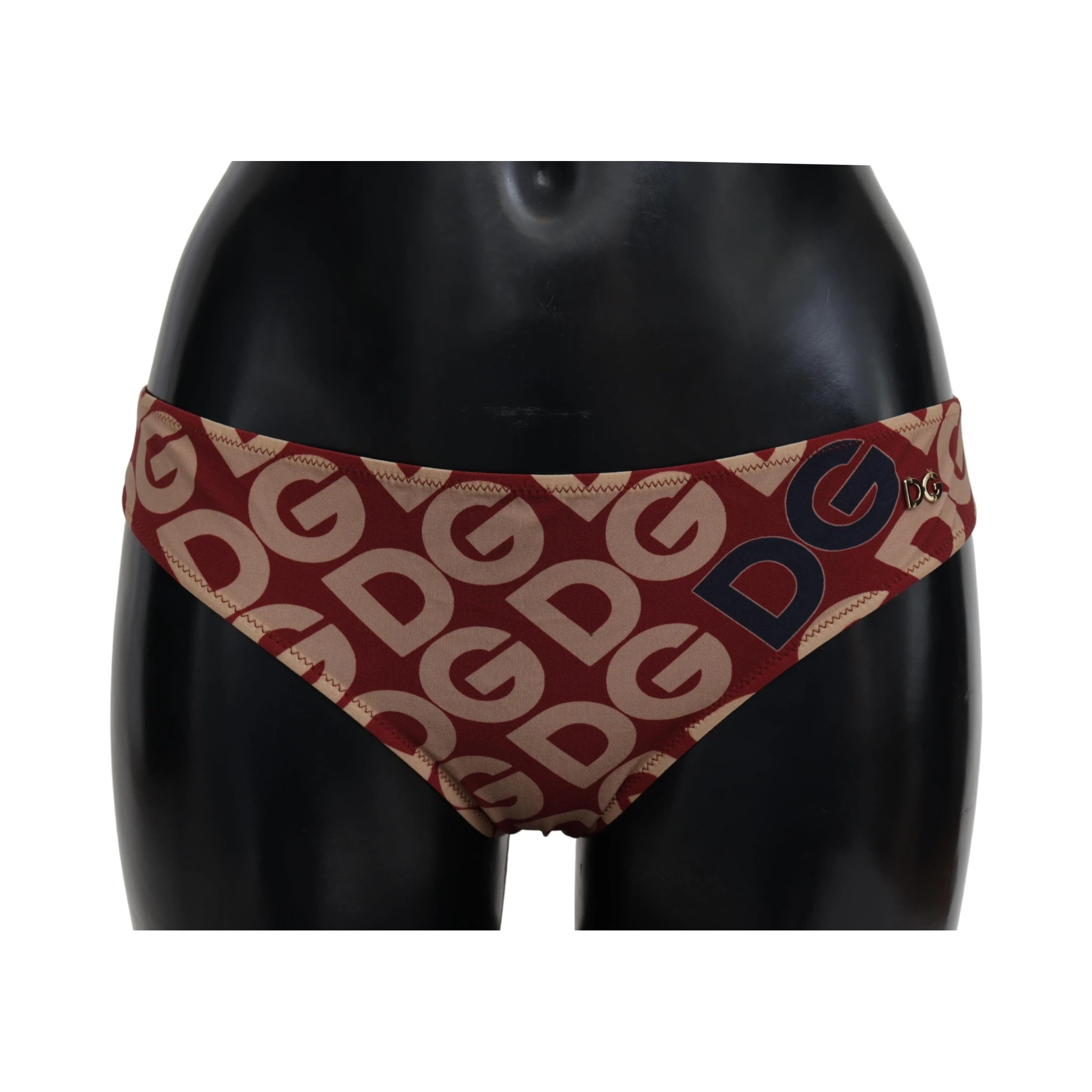 Multicolor DG Logo Print Bottom Beachwear Bikini Swimsuit