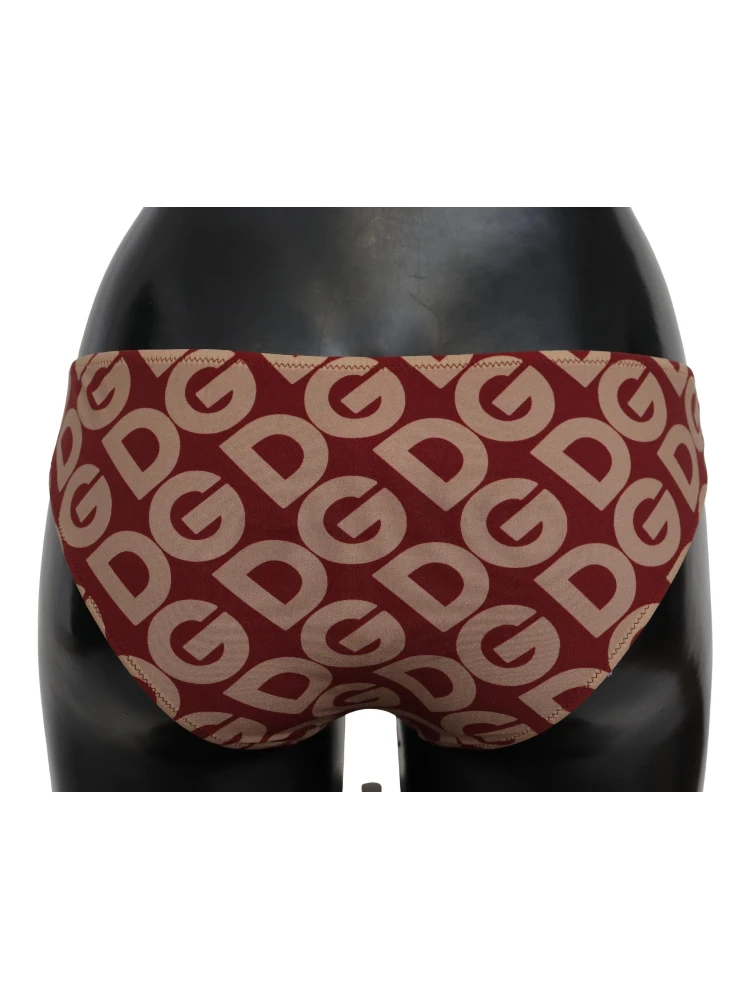 Multicolor DG Logo Print Bottom Beachwear Bikini Swimsuit alternative