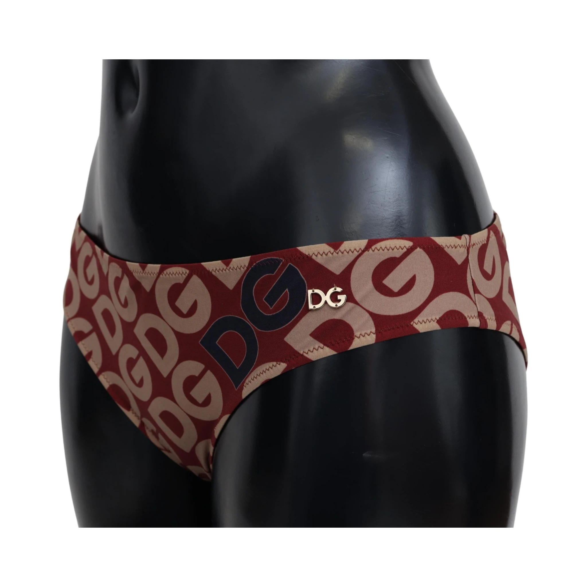 Multicolor DG Logo Print Bottom Beachwear Bikini Swimsuit