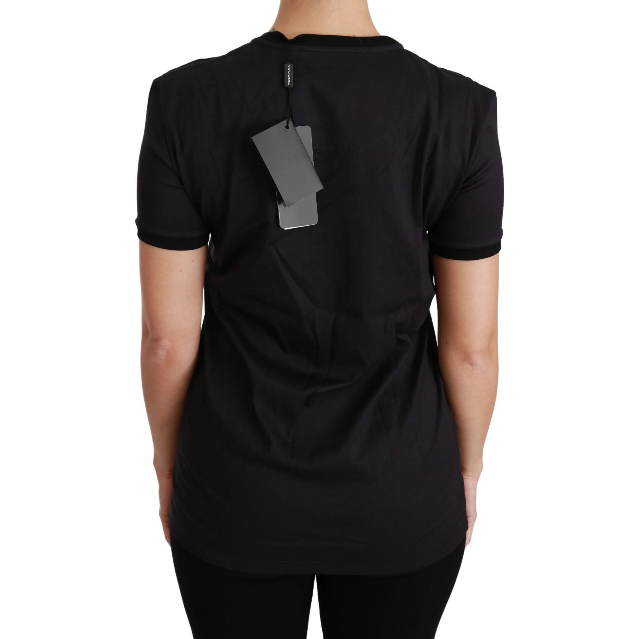 Black #ImAChristmasTree Crewneck Top T-shirt