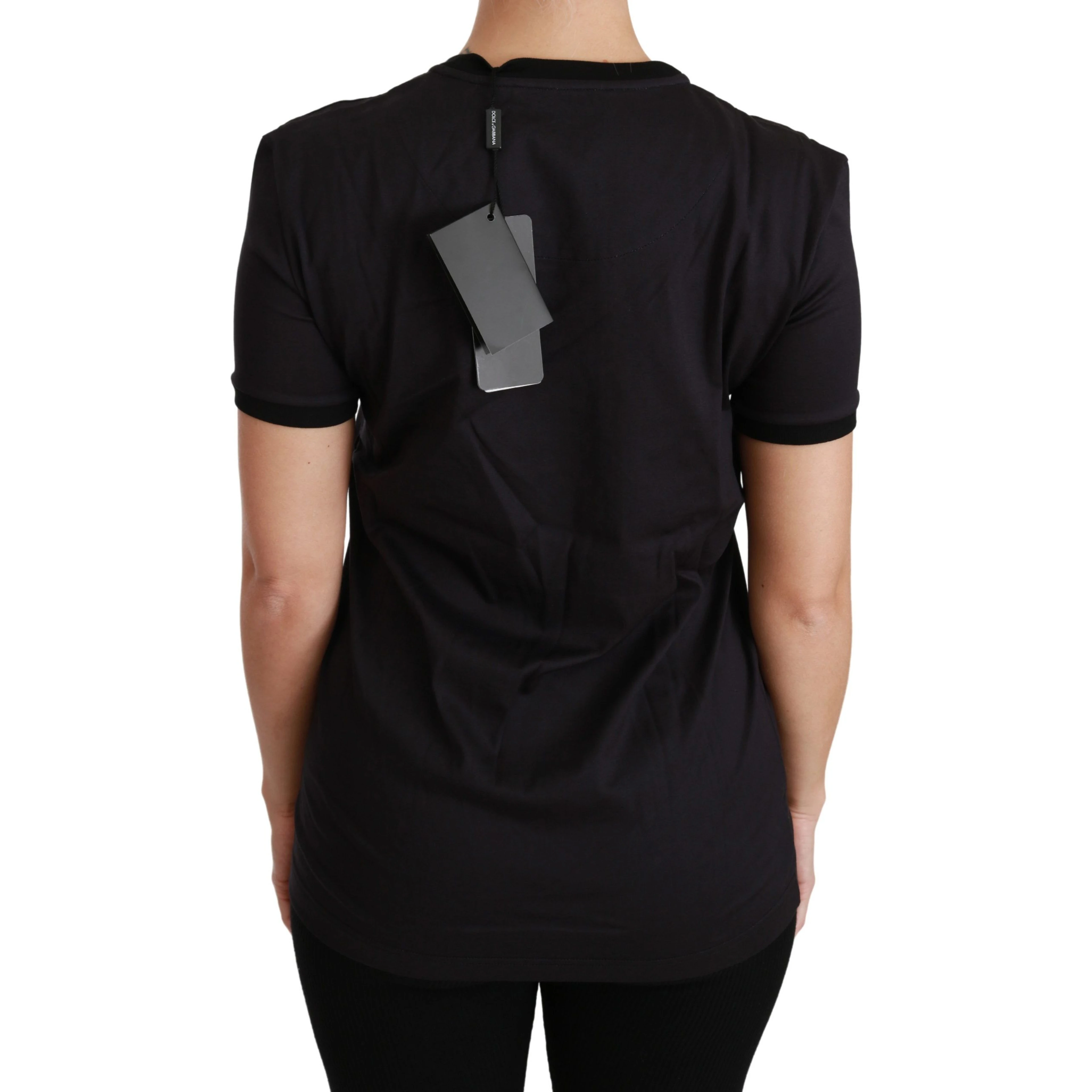 Black #ImAChristmasTree Crewneck Top T-shirt