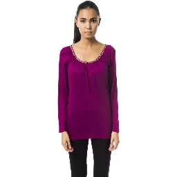 Purple Viscose T-Shirt