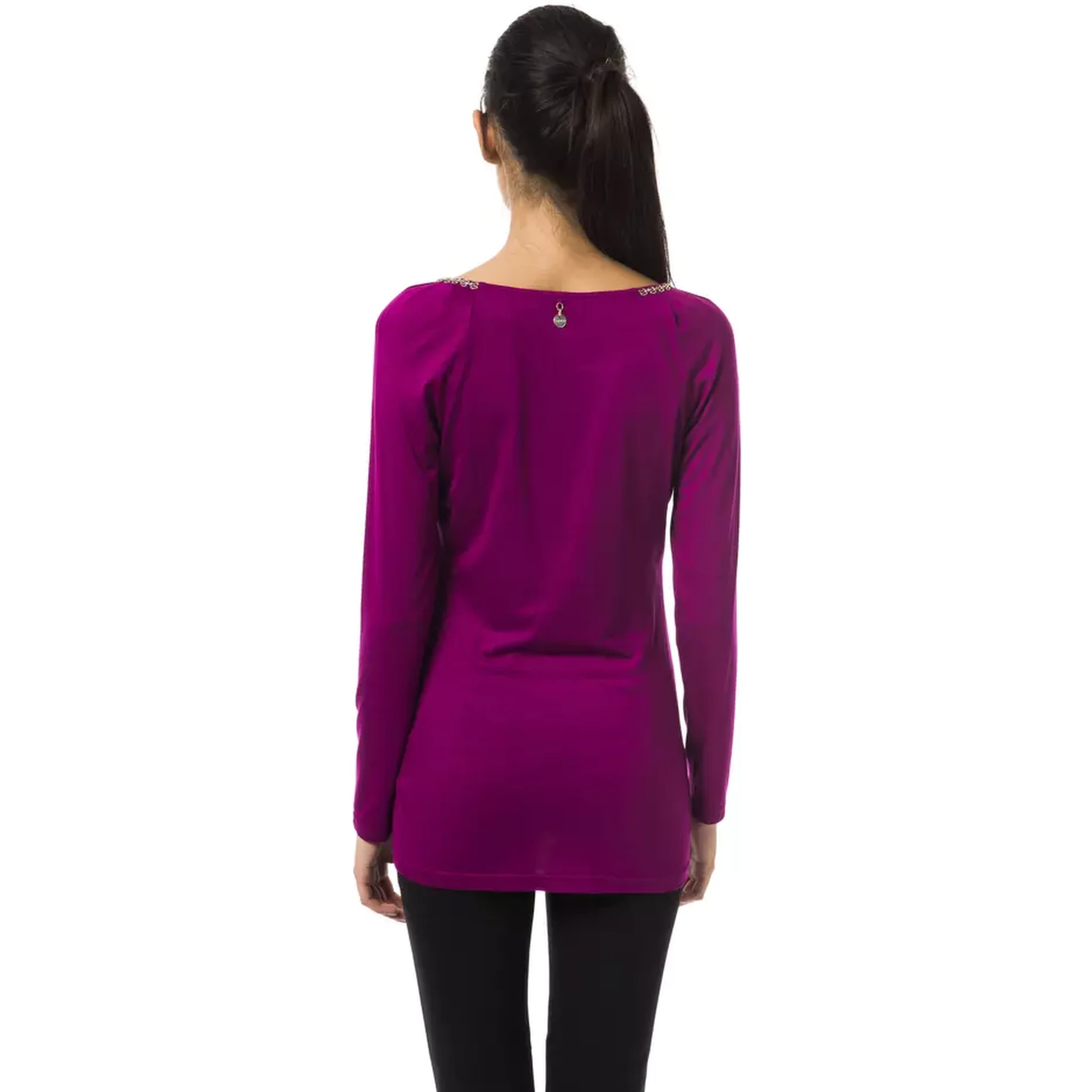 Purple Viscose T-Shirt