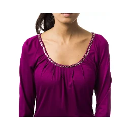 Purple Viscose T-Shirt