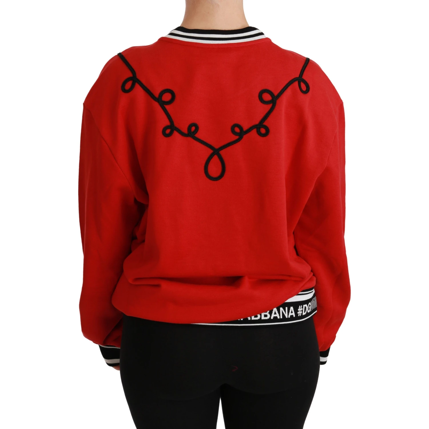 Red Queen Sequined Love Pullover Sweater