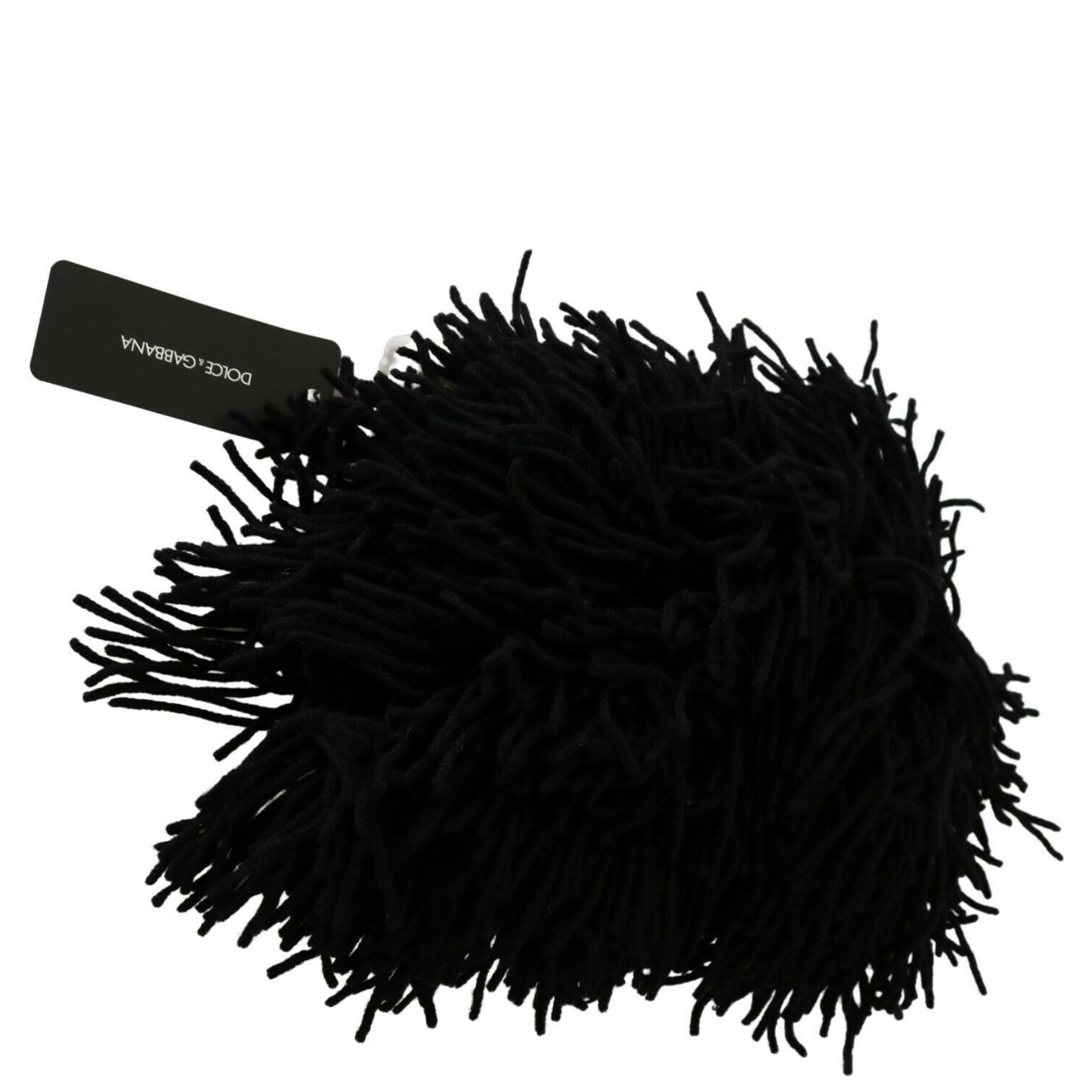 Black White Knitted Cashmere Animal Design Hat