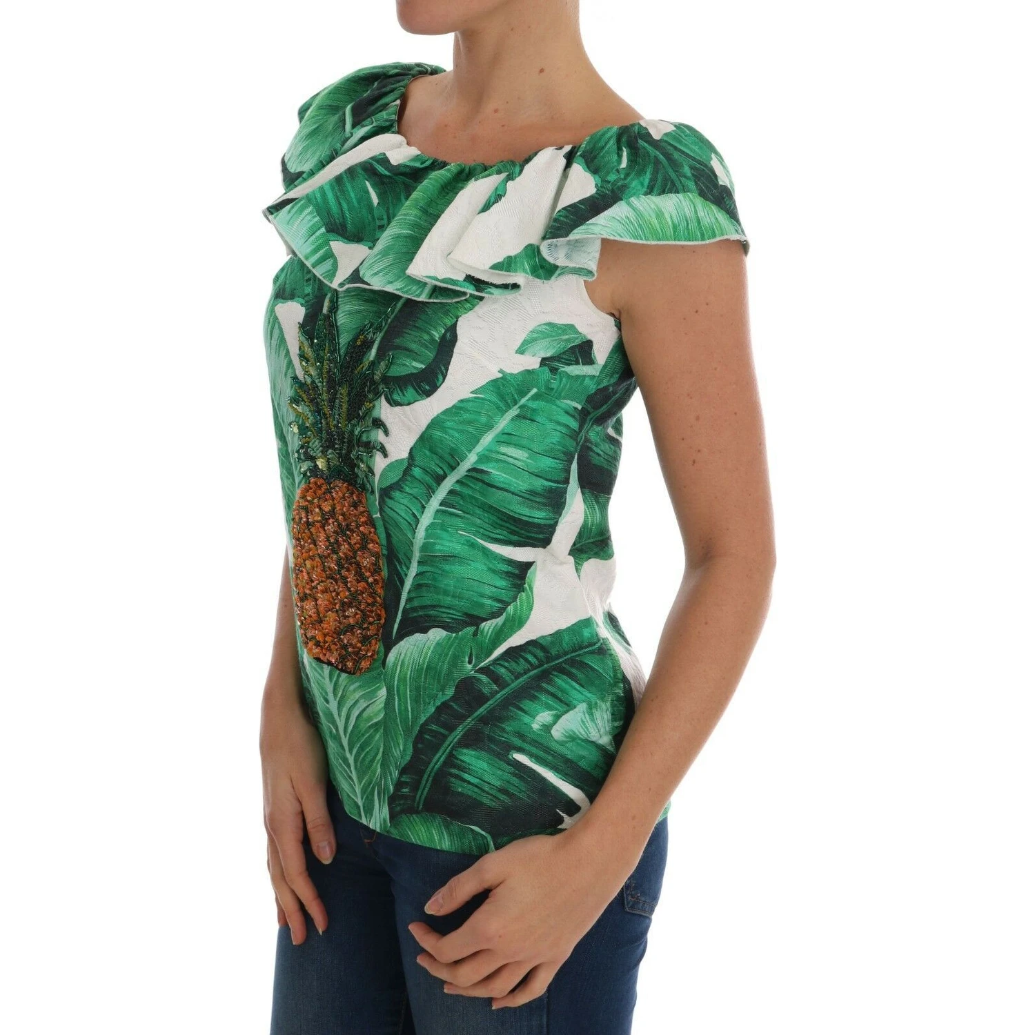 Pineapple Banana Sequins Blouse T-shirt