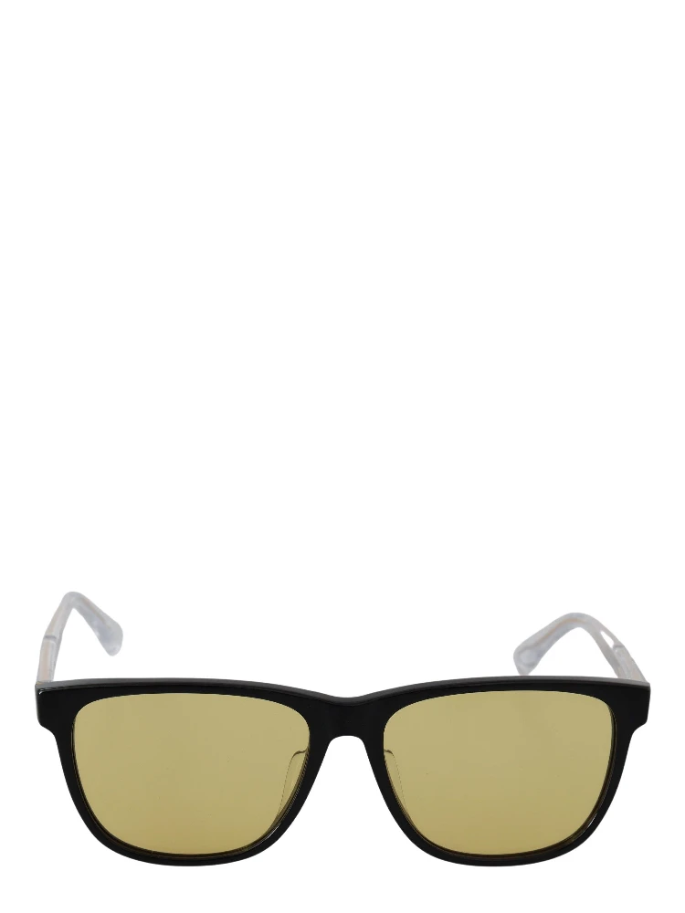 Black Frame DL0330-D 01E 57 Yellow Transparent Lenses Sunglasses
