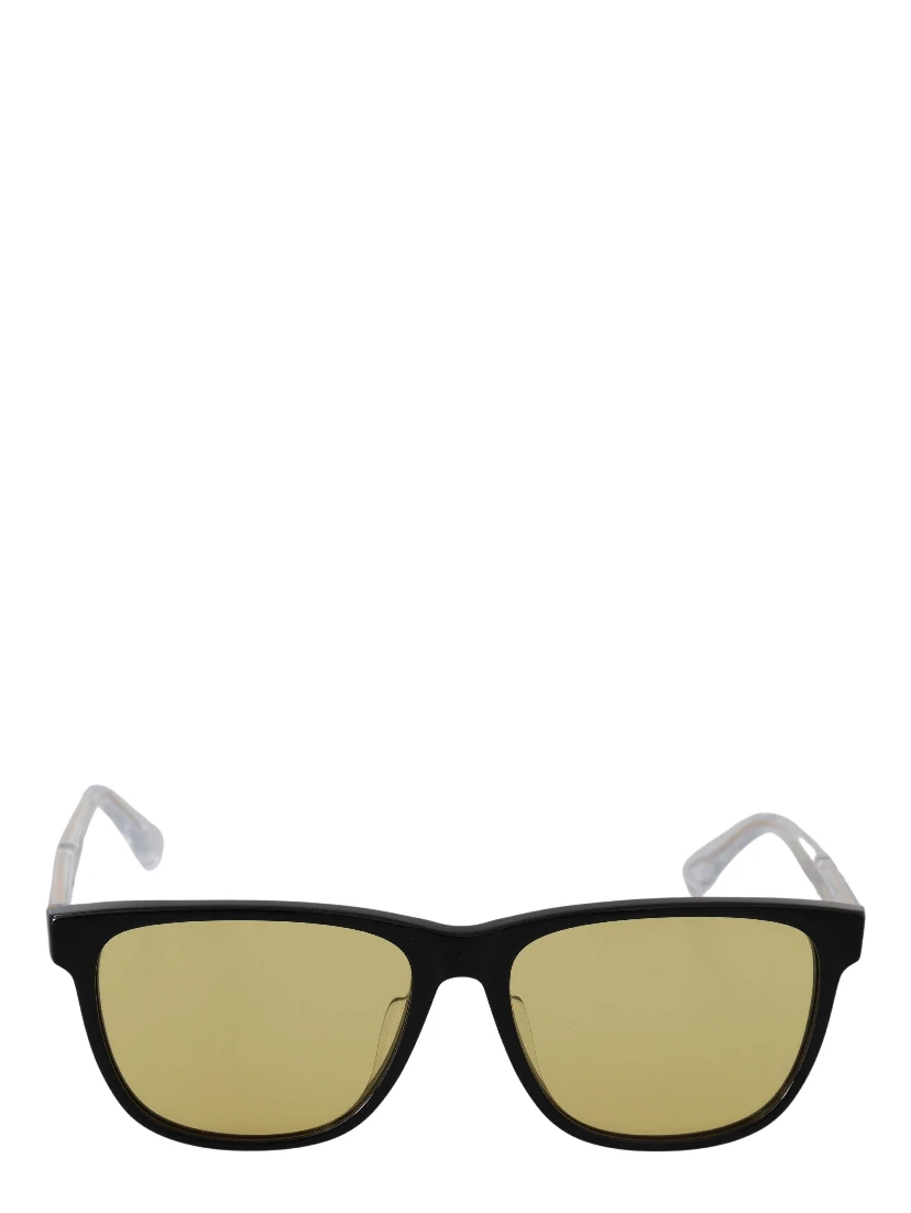 Black Frame DL0330-D 01E 57 Yellow Transparent Lenses Sunglasses