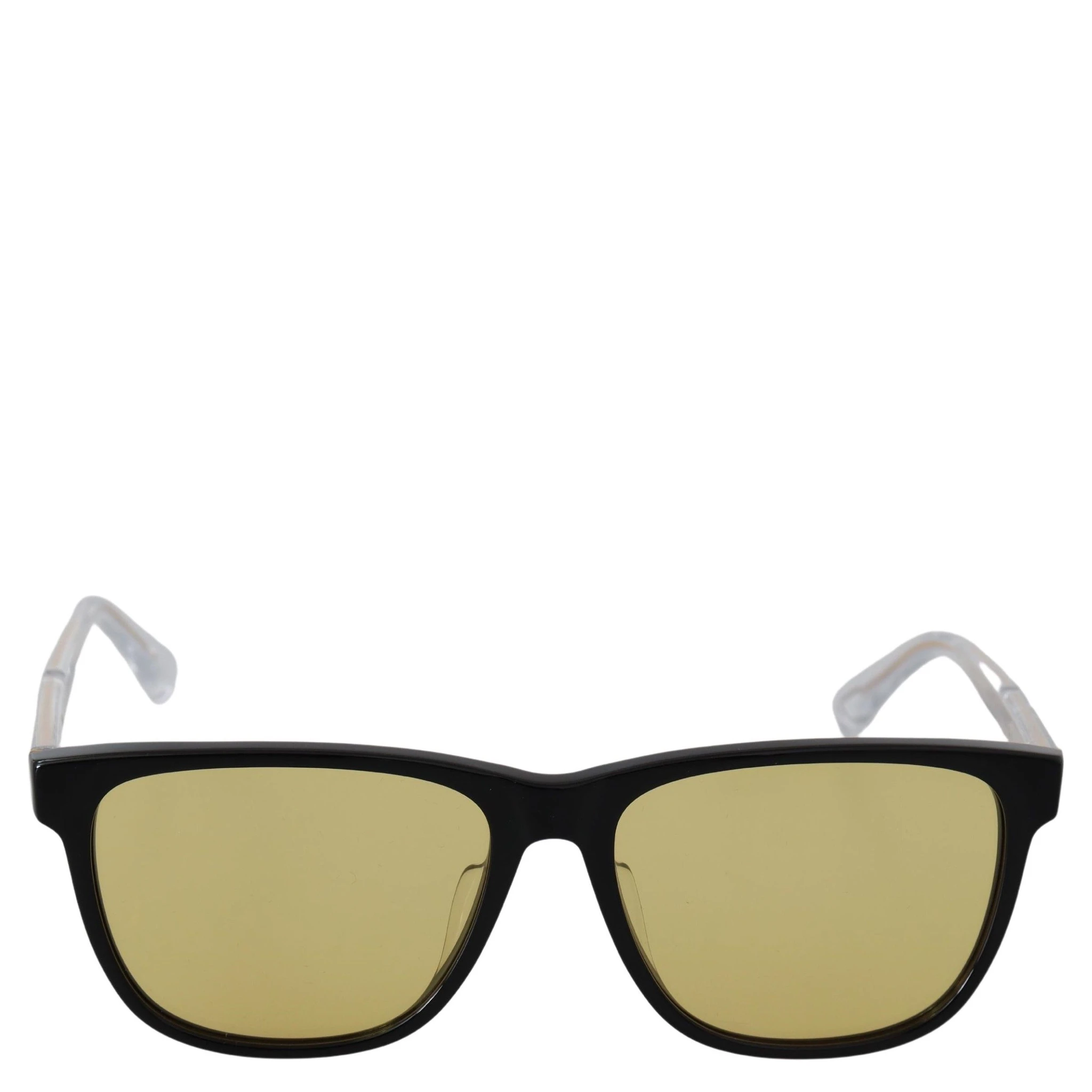 Black Frame DL0330-D 01E 57 Yellow Transparent Lenses Sunglasses
