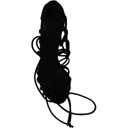 Black Suede Strap Stilettos Shoes Sandals
