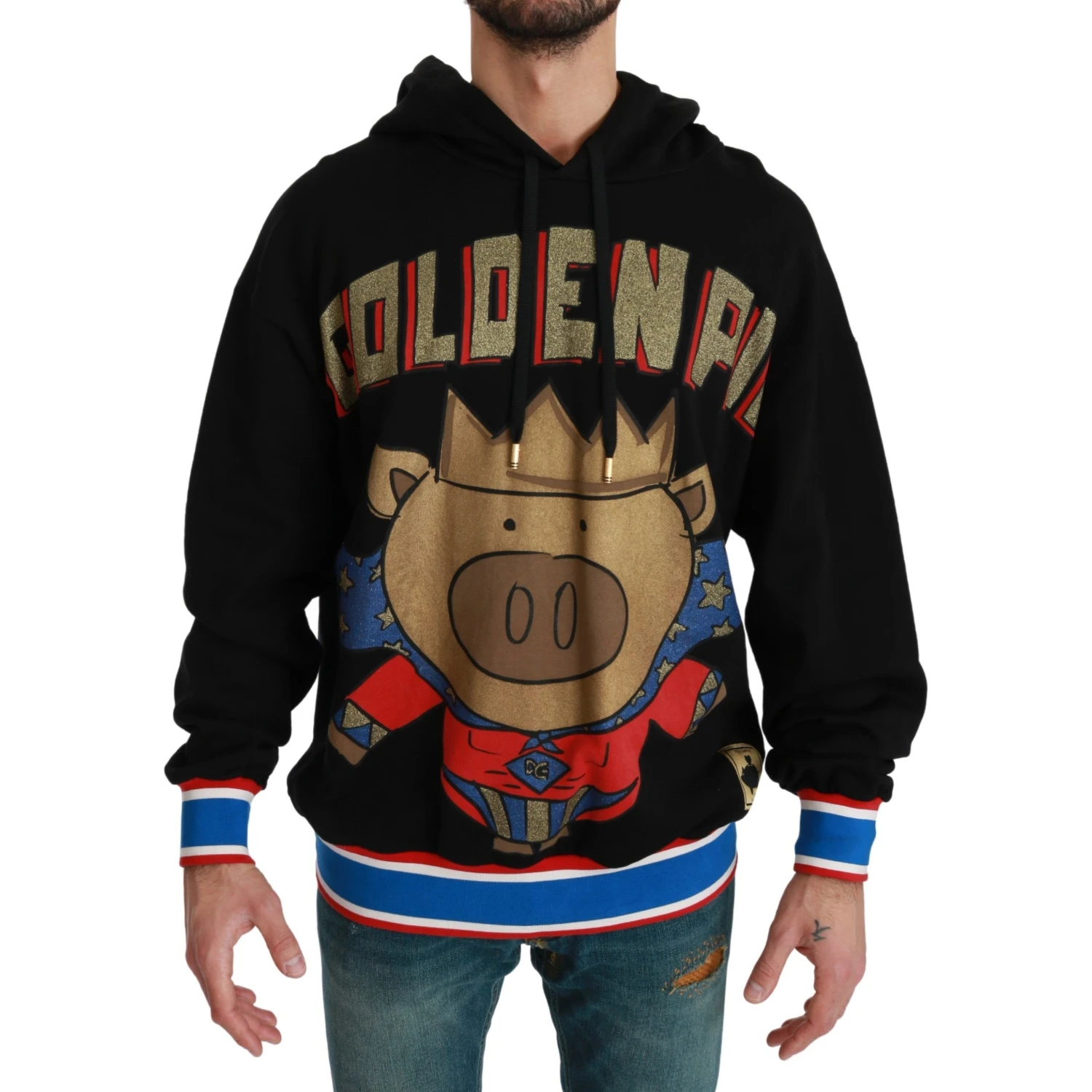 Black Sweater Pig of the Year Hooded