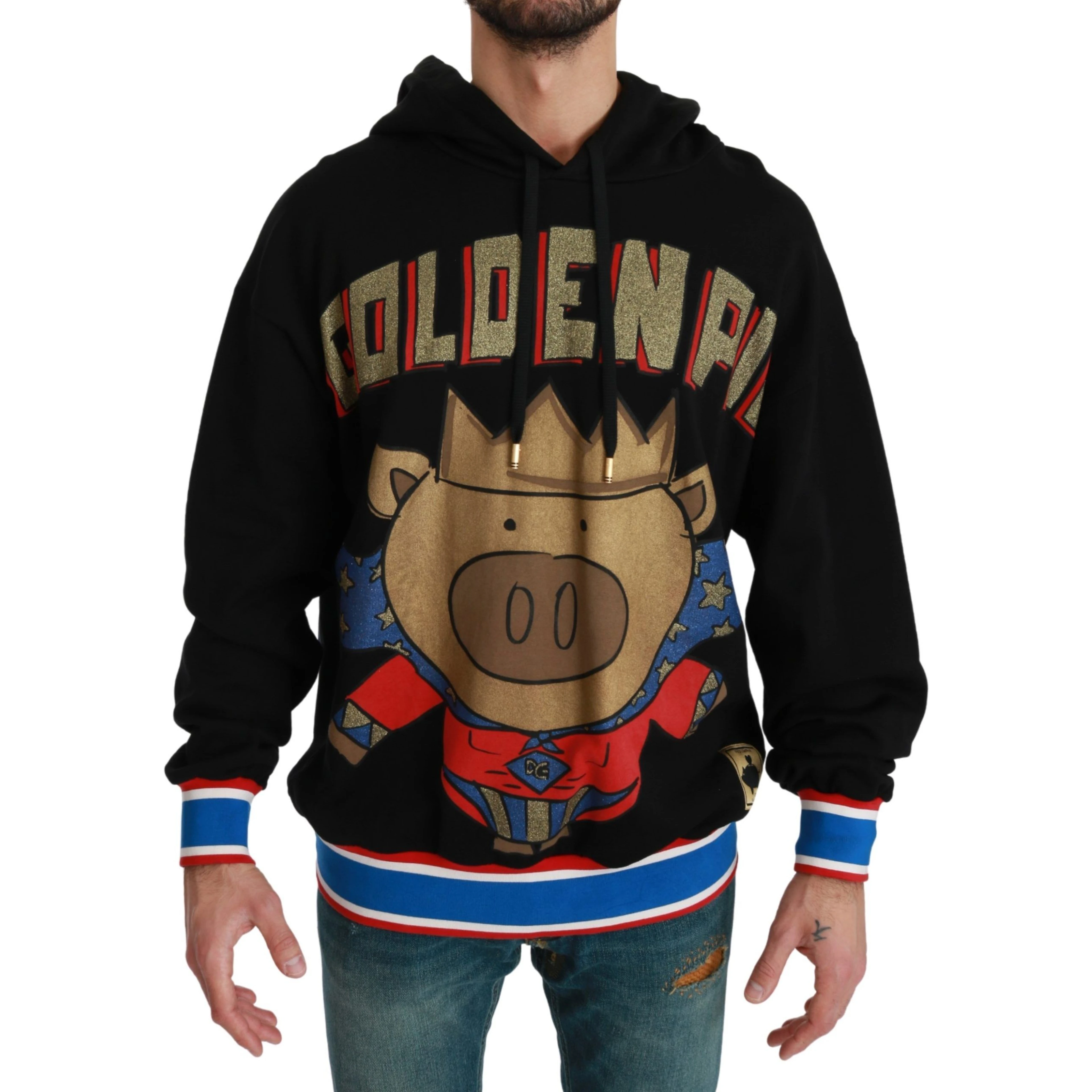 Black Sweater Pig of the Year Hooded