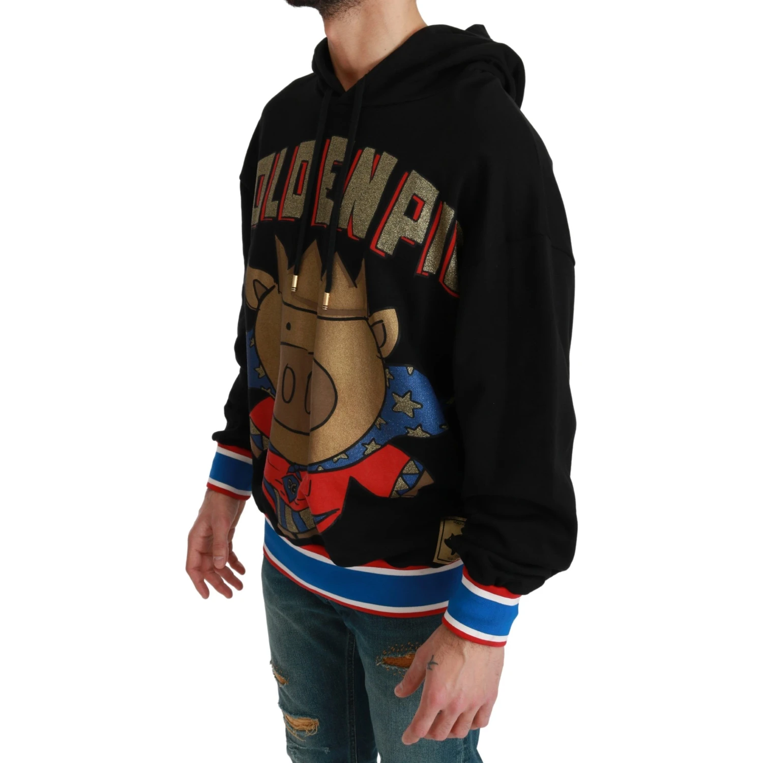Black Sweater Pig of the Year Hooded