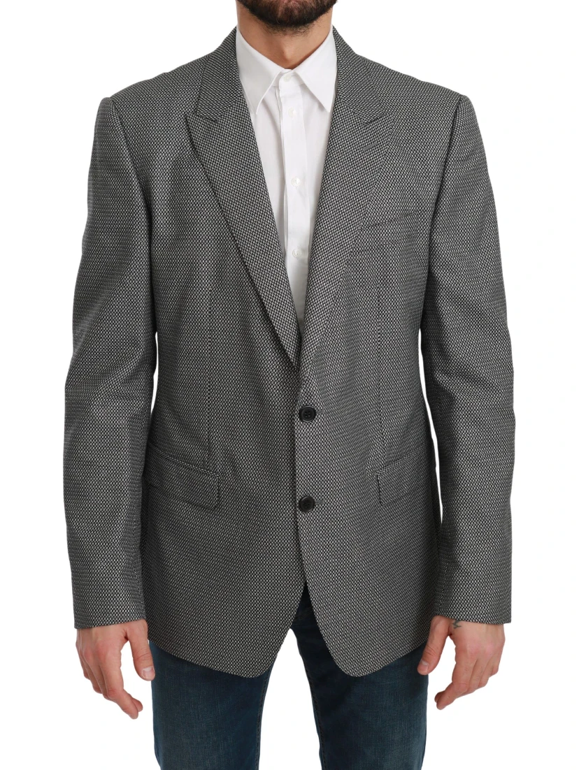 Gray Slim Fit Formal MARTINI Blazer