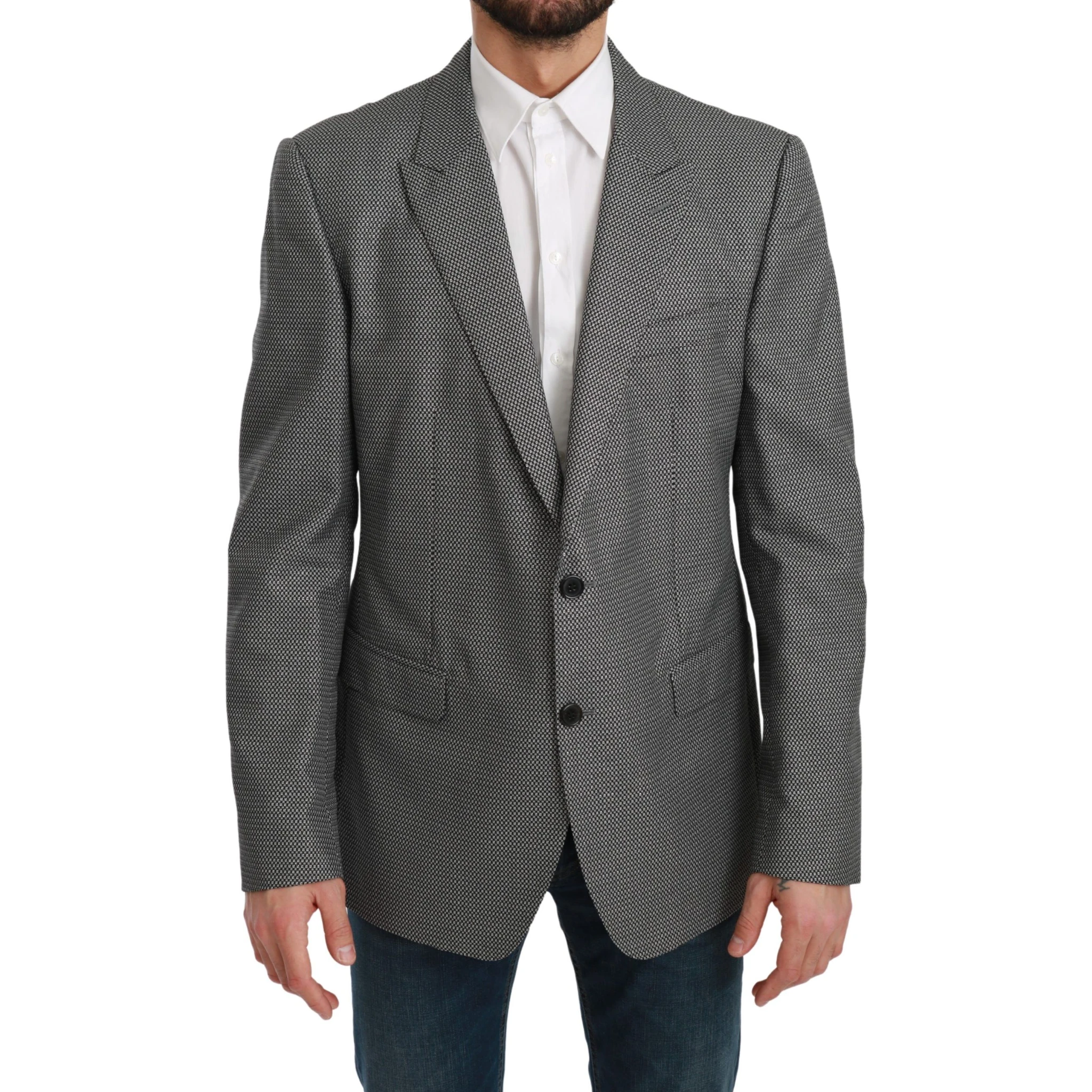 Gray Slim Fit Formal MARTINI Blazer