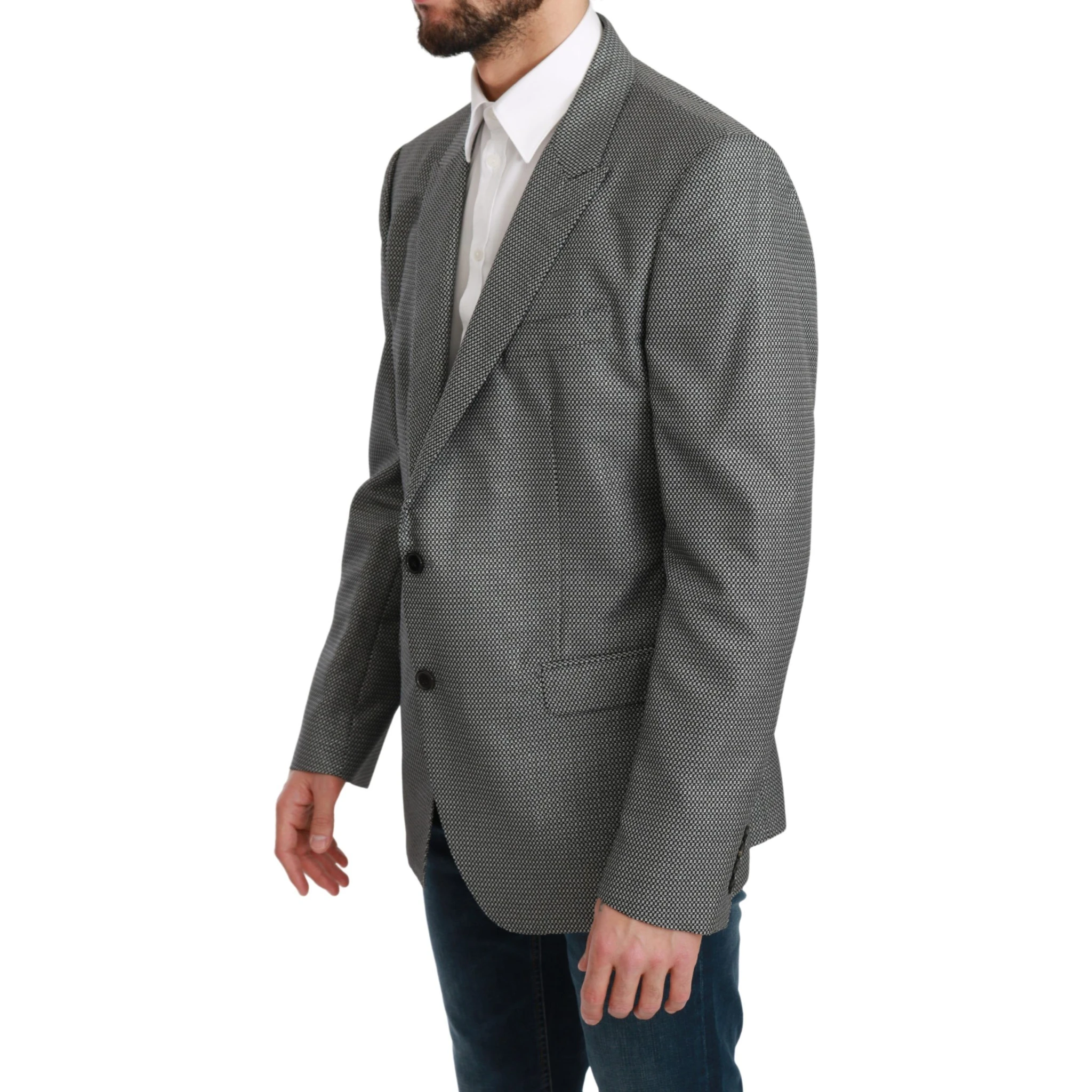 Gray Slim Fit Formal MARTINI Blazer