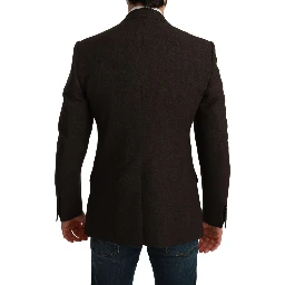 Brown Slim Fit Coat Jacket MARTINI Blazer