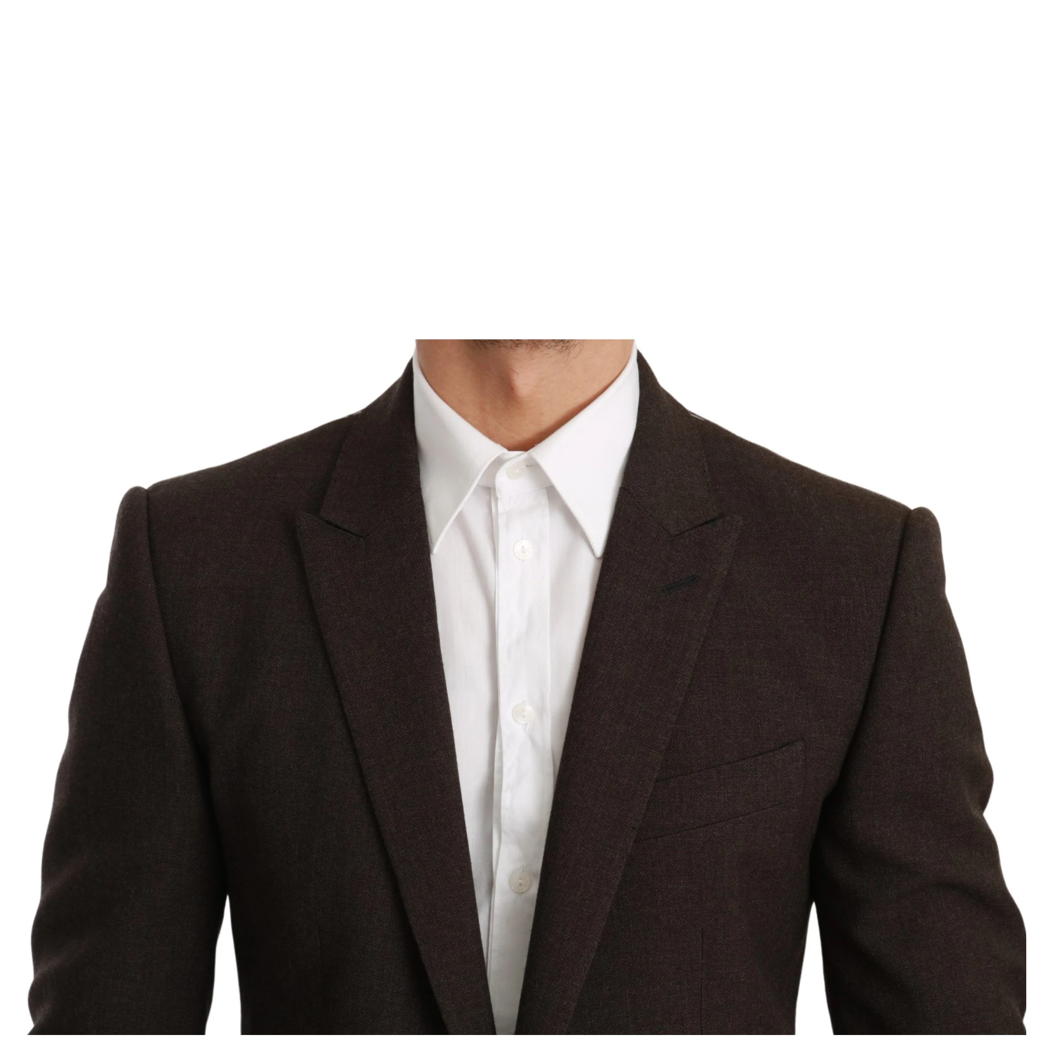 Brown Slim Fit Coat Jacket MARTINI Blazer
