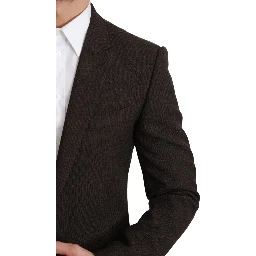 Brown Slim Fit Coat Jacket MARTINI Blazer