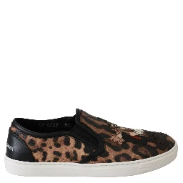 Leather Leopard #dgfamily Loafers Shoes