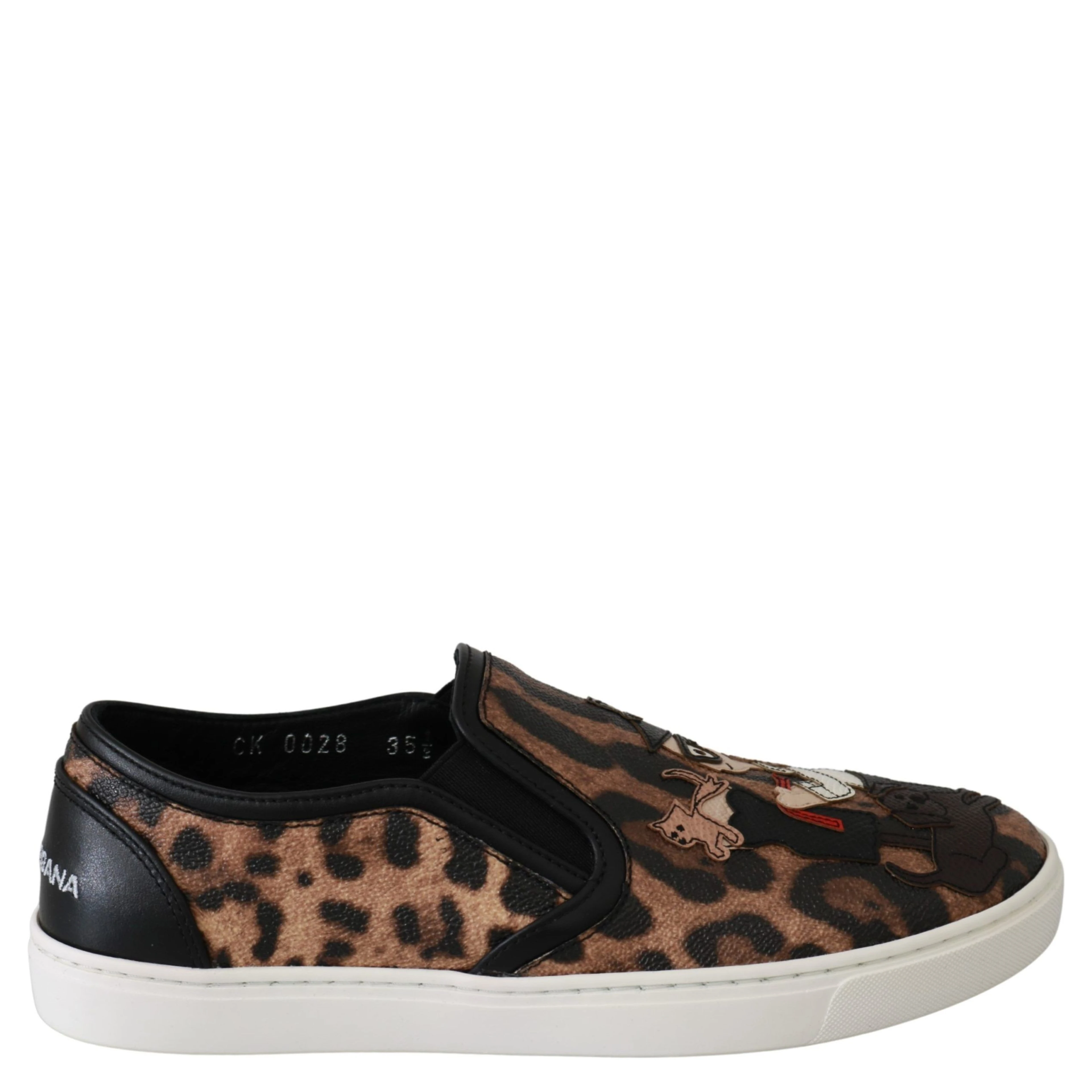 Leather Leopard #dgfamily Loafers Shoes