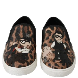 Leather Leopard #dgfamily Loafers Shoes