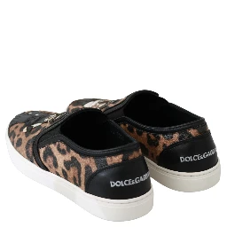 Leather Leopard #dgfamily Loafers Shoes