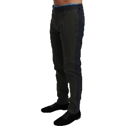 Blue Gray Stripes Trouser Cotton Pants