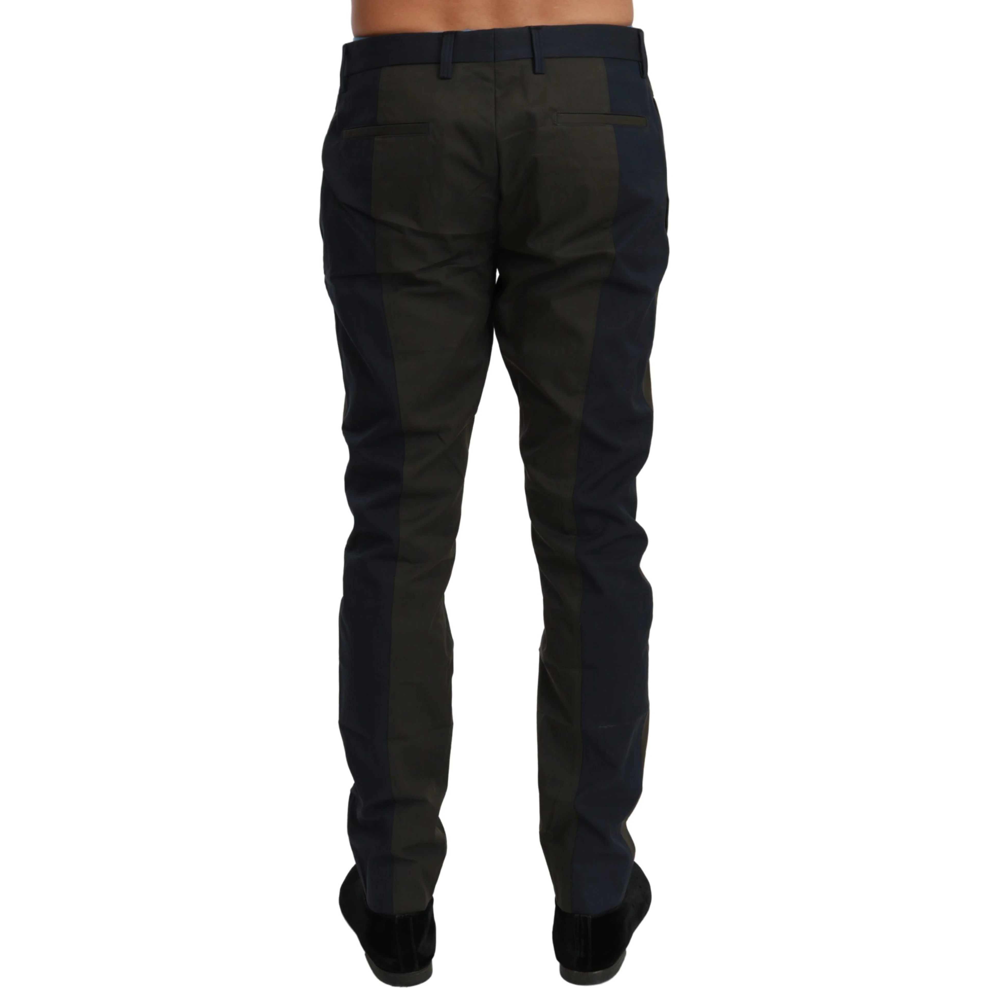 Blue Gray Stripes Trouser Cotton Pants