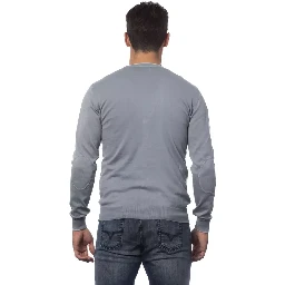 Gray Cotton Cardigan