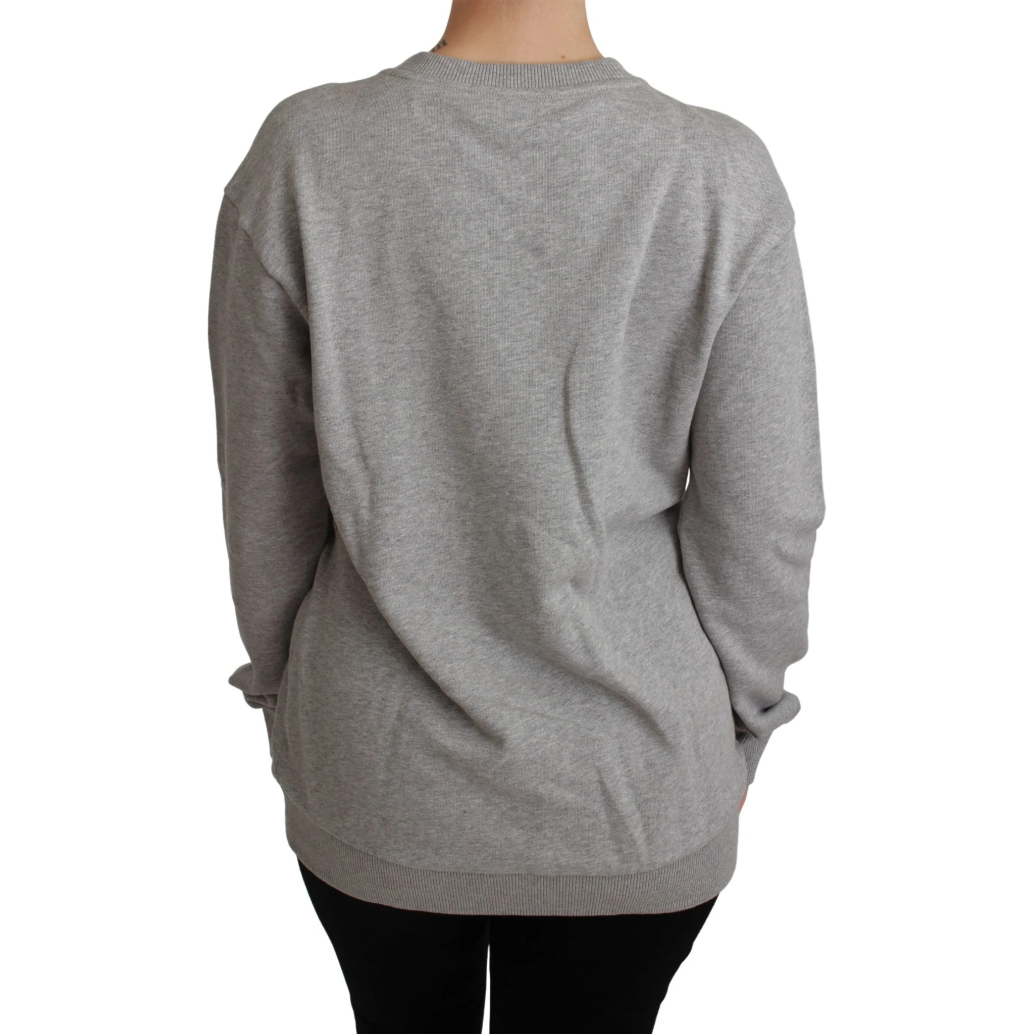 Gray #dgfamily Cotton Pullover Sweater