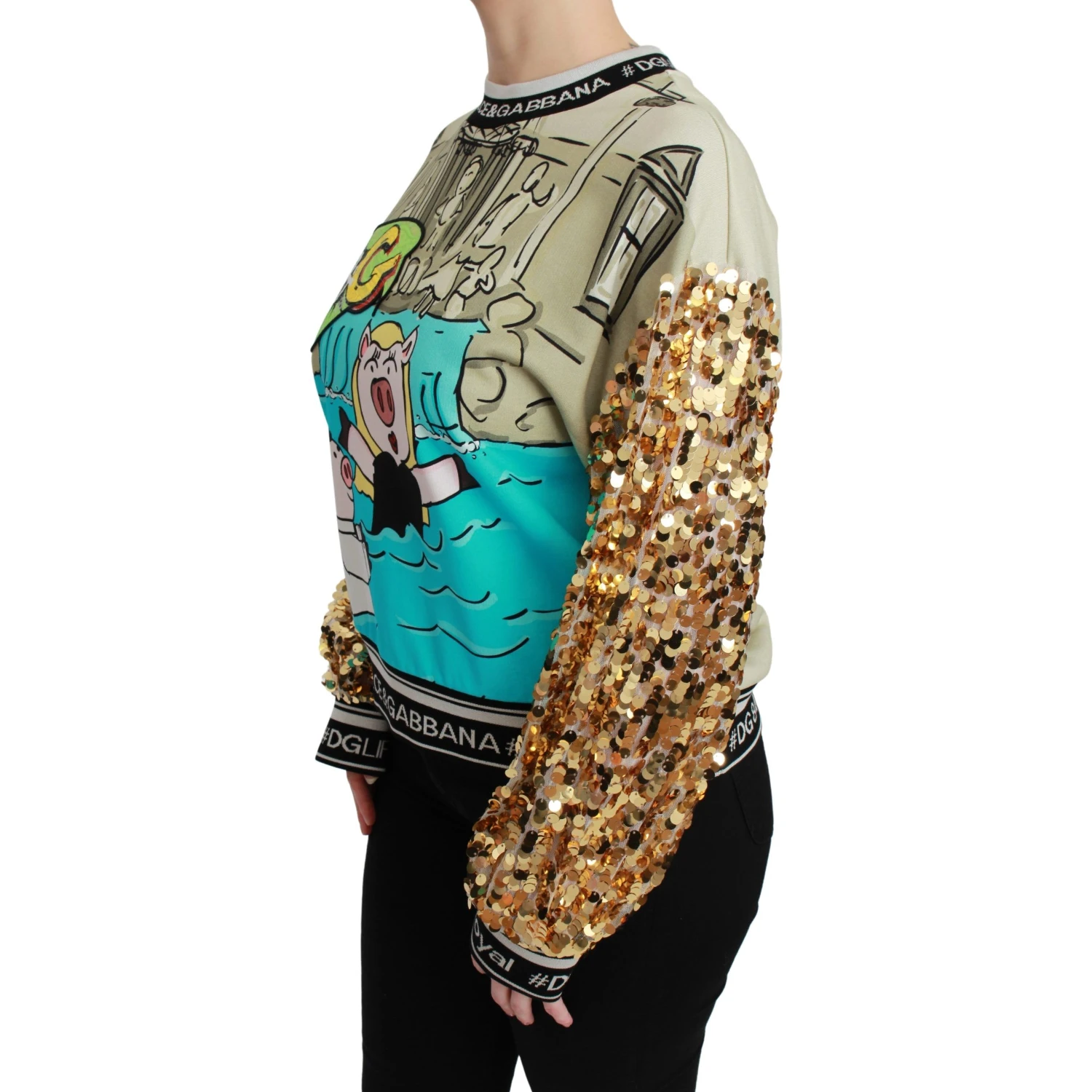Year of the Pig Sequined Top Sweater