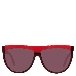 Burgundy Plastic Sunglasses