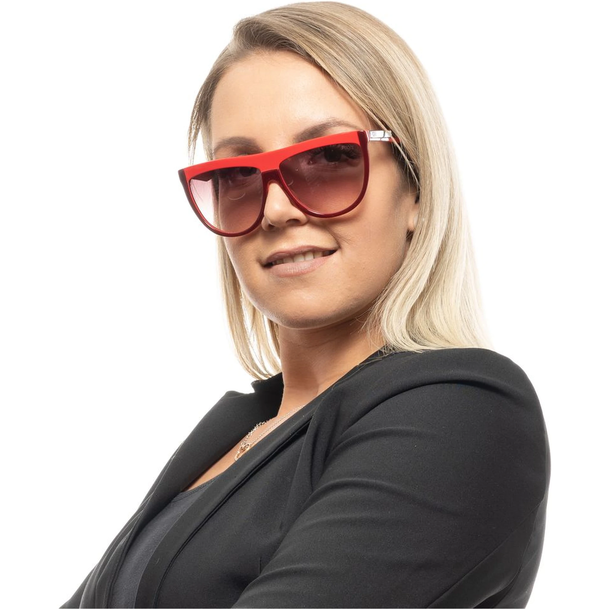 Burgundy Plastic Sunglasses