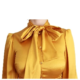 Yellow Silk Stretch Sheath Bodycon Mini Dress